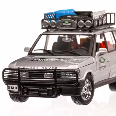 Range Rover Safari 2004, macheta  auto, scara 1:24, argintiu, Bburago