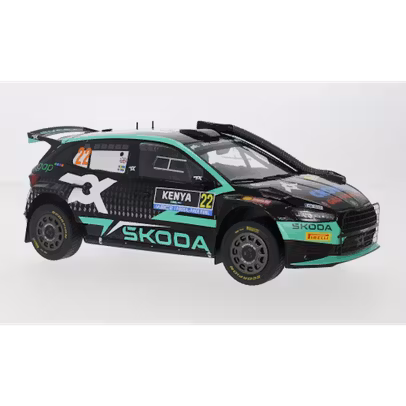 Macheta Skoda Fabia Rally2 Safari Rally Kenya 2024 #22 Greensmith-Andersson - 1:18 IXO
