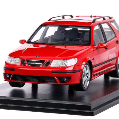 Saab 9-5 Sportcombi Aero 2005, macheta auto, scara 1:18, rosu, DNA Collectibles