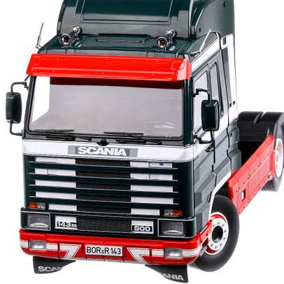 Scania 143 Streamline 1995, macheta auto scara 1:18, verde, Road Kings