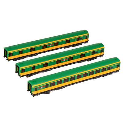 Set 3 Vagoane Astra Trans Carpatic – Scara H0, Epoca VI, Model de Colecție - AF25007