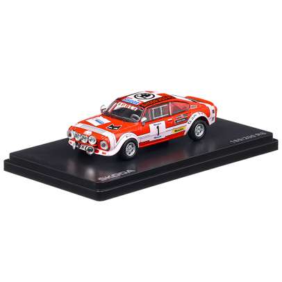Skoda 200RS 1975, macheta auto scara 1:43, rosu cu alb, Abrex-2
