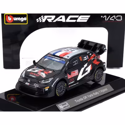 Macheta Toyota Yaris GR Rally1 N17 WRC 2024 Ogier 1:43 Bburago