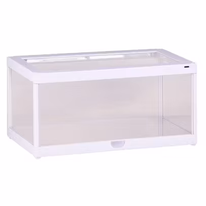 Vitrina alba LED pentru expunere machete 1:18