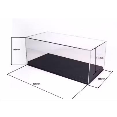 Vitrina cu baza neagra din piele, cusuta manual, pentru machete scara 1:18, BBR Models