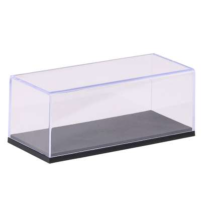 Vitrină expunere machete scara 1:43 postament negru capac transparent