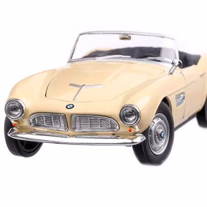 Macheta BMW 507 Roadster 1956 Crem 1:24 Welly - vedere din fata